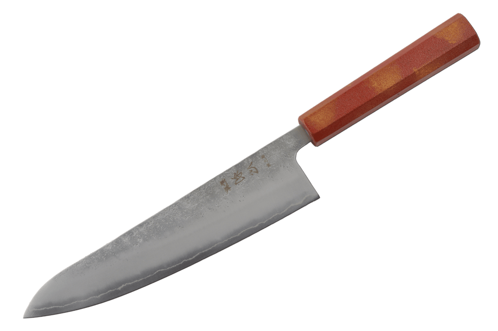 Gyuto Ginrei Silver3 Nashiji, finition laquée sablée, 210mm