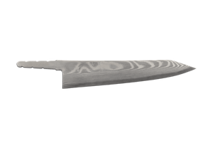 Ginsou Silver3 Nickel Damascus Kiritsuke 210mm (Blade Only)