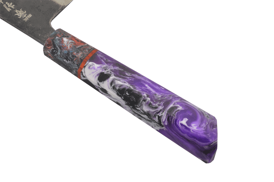 Hamatogi Custom Purple Swirl AO2 Nakiri 165mm - Kakushin