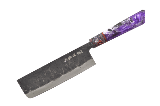 Hamatogi Custom Purple Swirl AO2 Nakiri 165mm - Kakushin