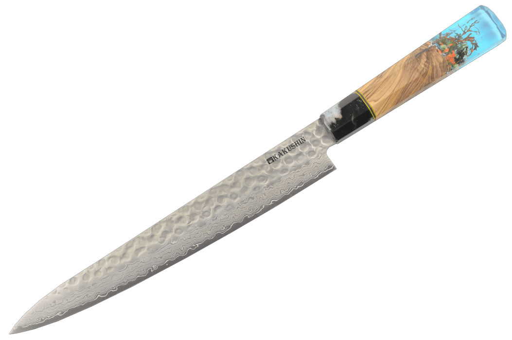 Hanmā Custom Fish Hook Sujihiki 240mm - Kakushin