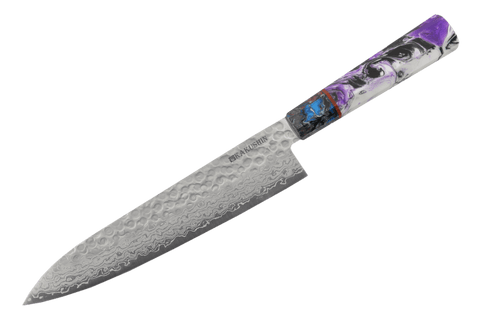 Hanmā Custom Purple Swirl Gyuto 210mm