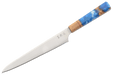 Hatsukokoro 1K6 Custom Blue Epoxy Bread Knife 240mm - Kakushin