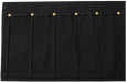 Hatsukokoro Black Waxed Canvas Knife Roll (5 Slots) - Kakushin