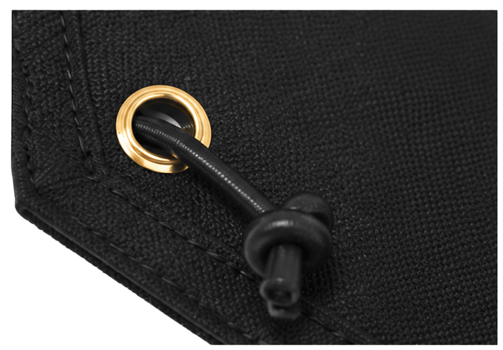 Hatsukokoro Black Waxed Canvas Knife Roll (5 Slots) - Kakushin