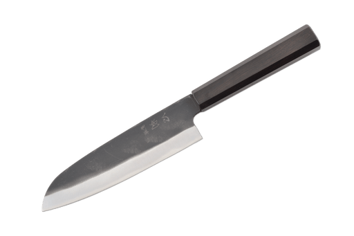 Hatsukokoro Blue 2 Ebony Kurouchi Santoku 180mm - Kakushin