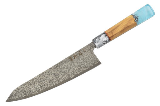 Hatsukokoro Hikari Damascus SLD Custom 4 Gyuto 210mm - Kakushin