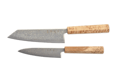 Hatsukokoro Hikari Damascus SLD Custom Amboyna Duo