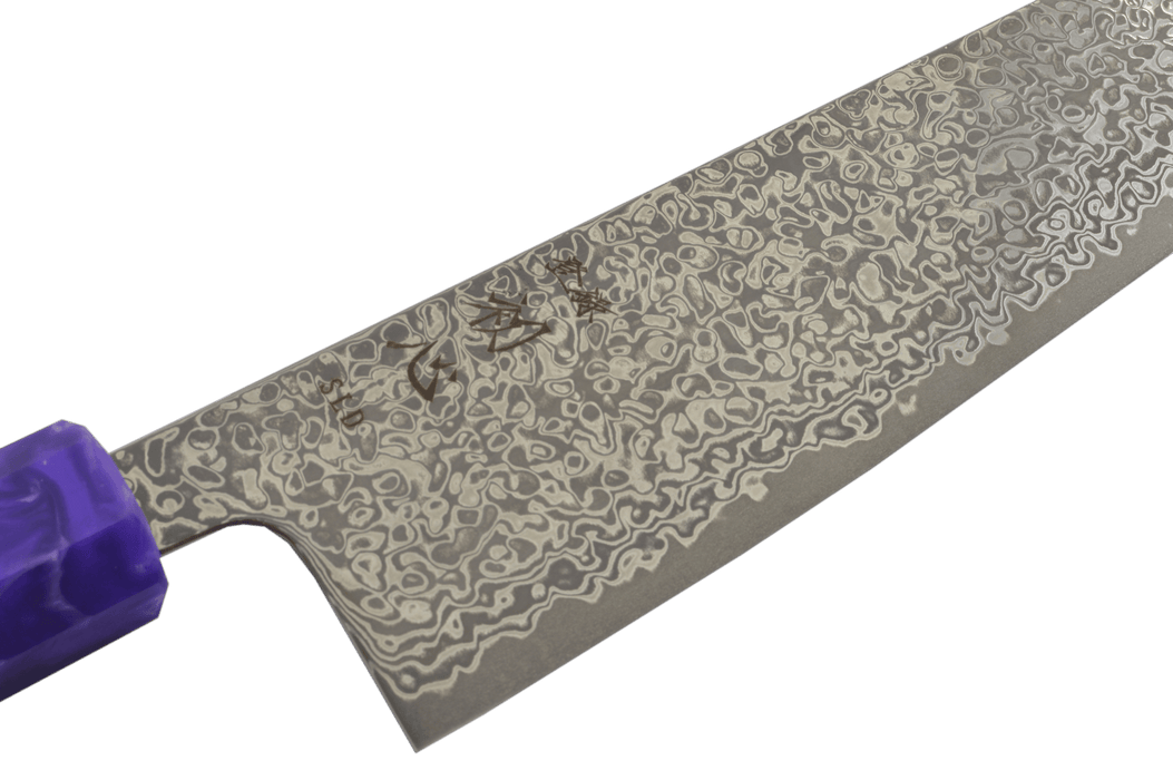 Hatsukokoro Hikari Damascus SLD Custom Gyuto 210mm - Kakushin