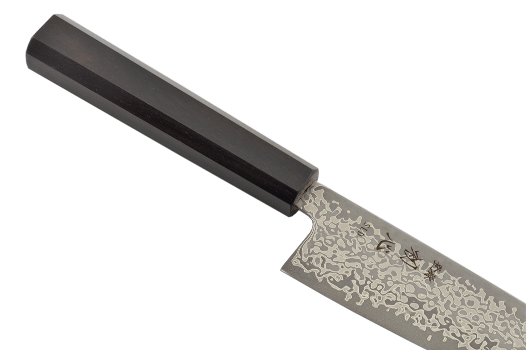 Hatsukokoro Hikari Damascus SLD Ebony Gyuto 195mm - Kakushin