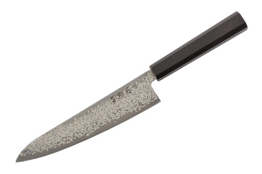 Hatsukokoro Hikari Damascus SLD Ebony Gyuto 195mm - Kakushin