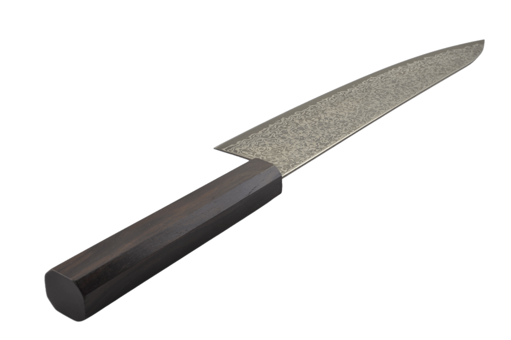 Hatsukokoro Hikari Damascus SLD Ebony Gyuto 210mm - Kakushin