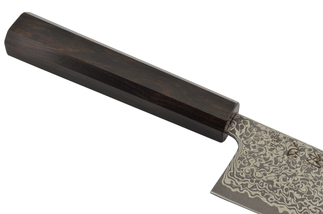 Hatsukokoro Hikari Damascus SLD Ebony Gyuto 210mm - Kakushin