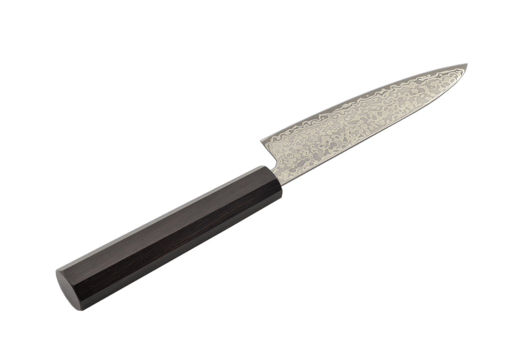 Hatsukokoro Hikari Damascus SLD Ebony Petty 130mm - Kakushin