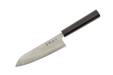 Hatsukokoro Hikari Damascus SLD Ebony Santoku 170mm - Kakushin