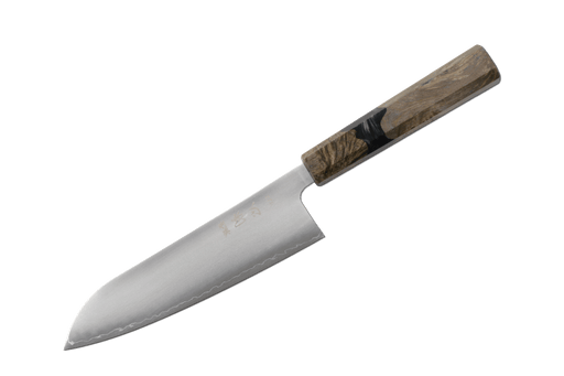 Hatsukokoro Hikari SLD Birch & Epoxy Santoku 170mm - Kakushin