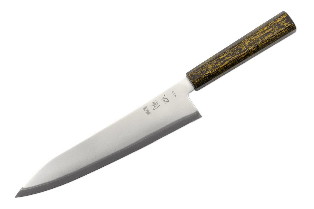 Hatsukokoro Kaijin Blue 2 Epoxy Spirkle Gyuto 210mm - Kakushin