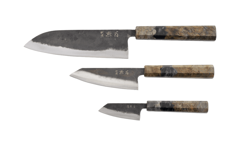 Hatsukokoro Kurogane Birch & Epoxy Chef Trio