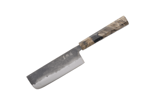 Hatsukokoro Kurogane Birch & Epoxy Ko-Nakiri 120mm - Kakushin