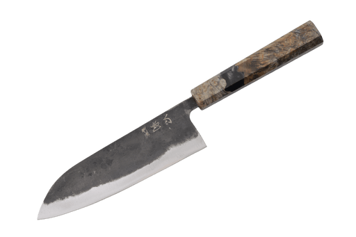Hatsukokoro Kurogane Birch & Epoxy Santoku 165mm - Kakushin