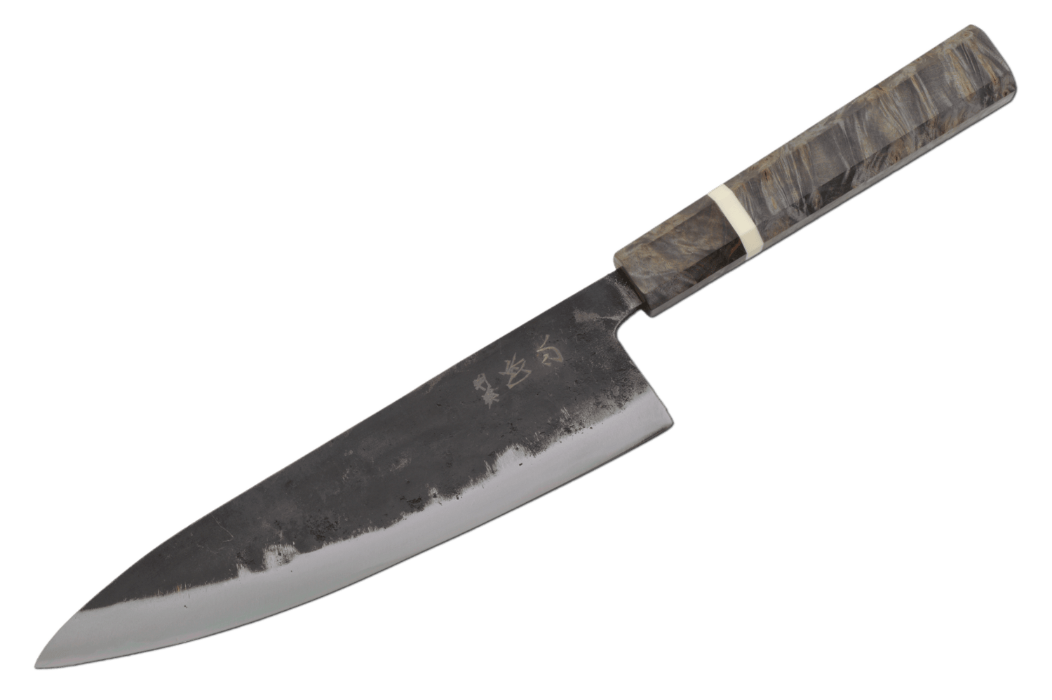 Hatsukokoro Kurogane Birch Gyuto 210mm - Kakushin
