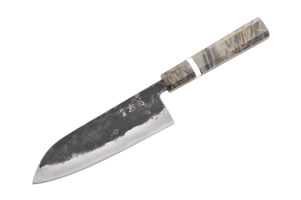 Hatsukokoro Kurogane Birch Santoku 165mm