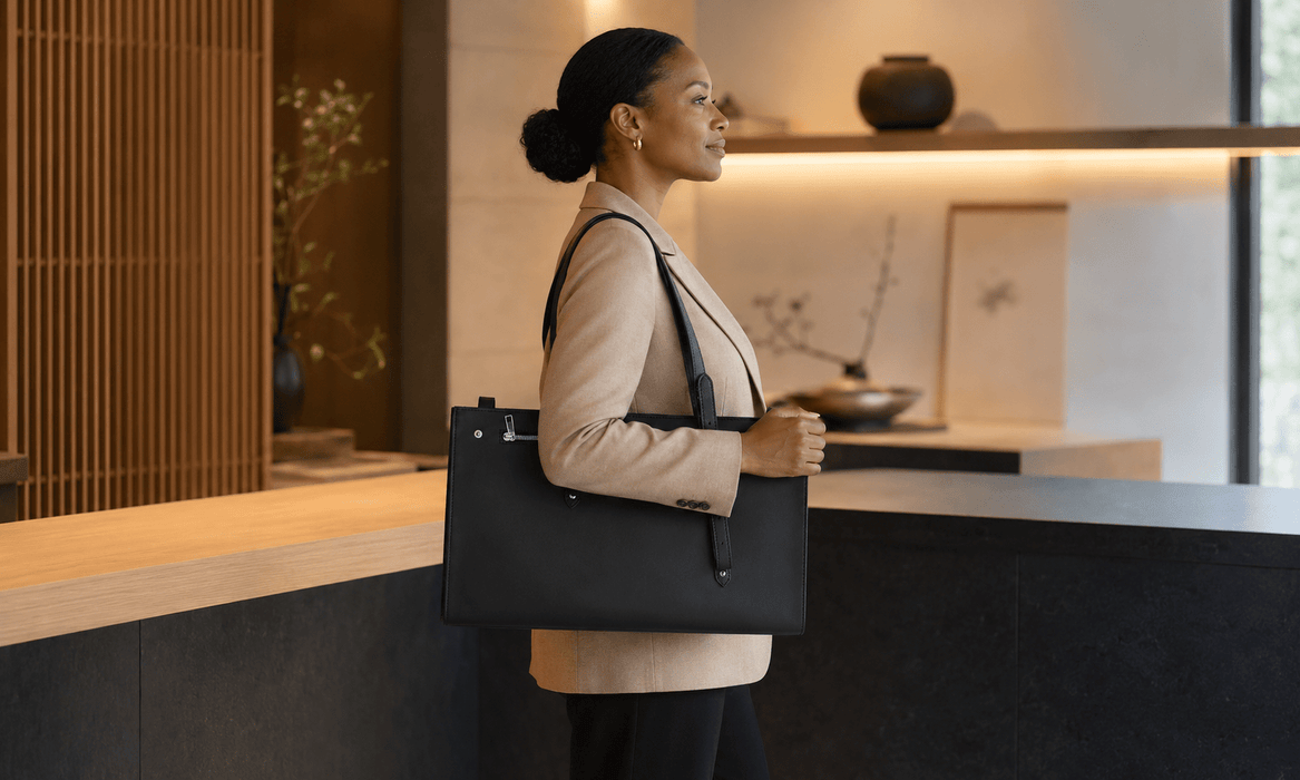 Hatsukokoro Luxury Leather & Microfiber Knife Bag (10 Slots) - Kakushin