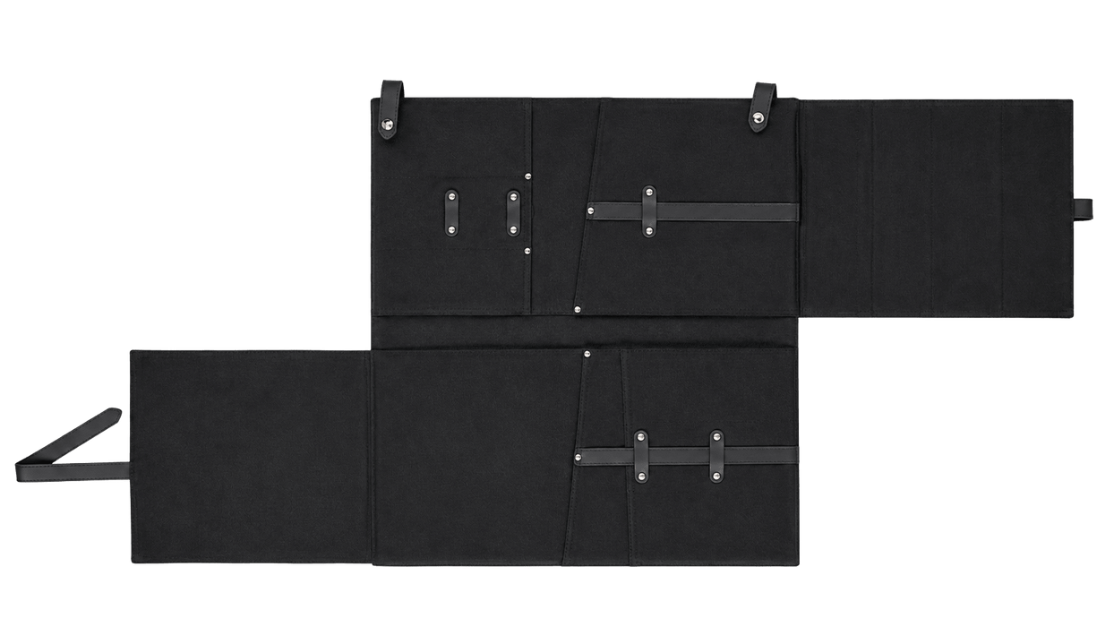 Hatsukokoro Luxury Leather & Microfiber Knife Bag (10 Slots) - Kakushin