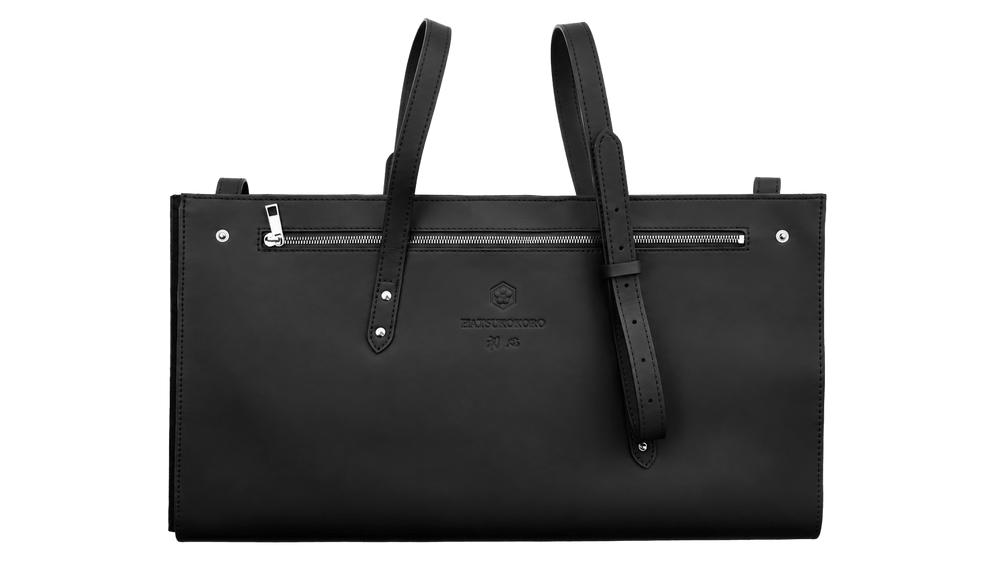 Sac à couteaux de luxe Hatsukokoro en cuir et microfibre (10 emplacements)