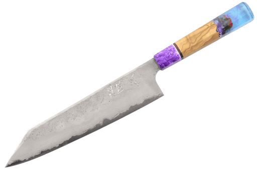 Hatsukokoro Ryusui AO2 Damascus Custom Mushroom Kiritsuke 240mm - Kakushin