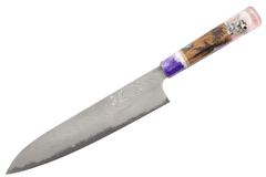 Hatsukokoro Ryusui AO2 Damascus Custom Skull Gyuto 240mm