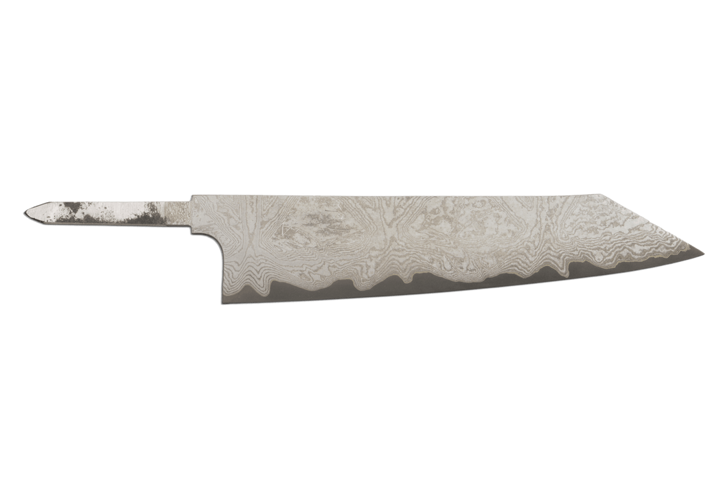 Hatsukokoro VG-XEOS Kurozome Damascus Kiritsuke 240mm (Blade Only) - Kakushin