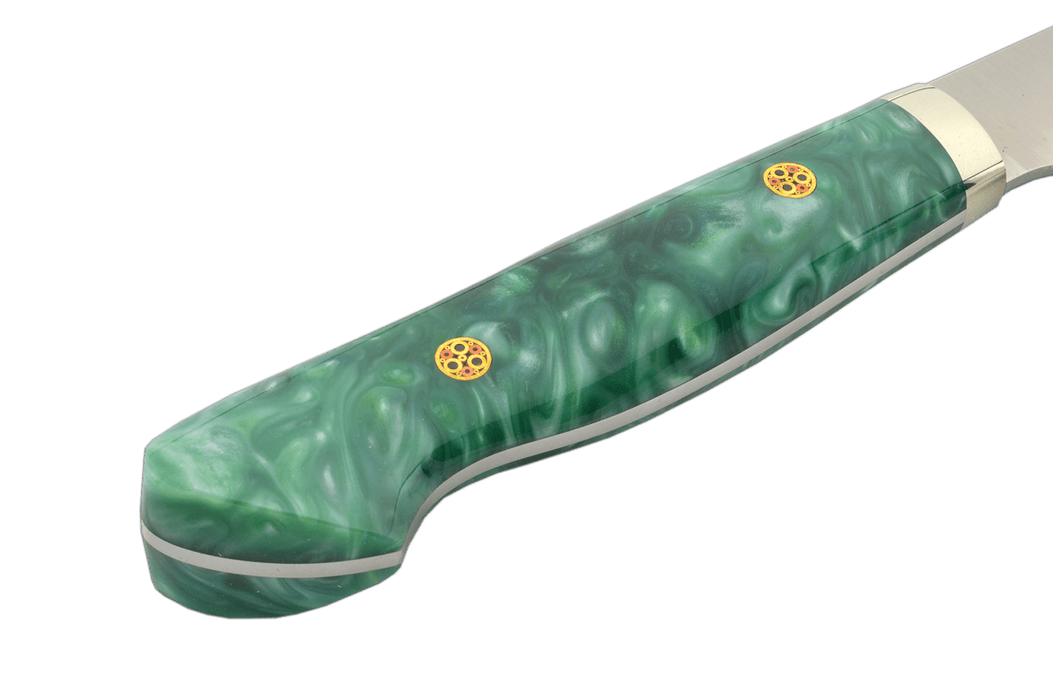 Hatsukokoro VG10 Premium Green Handle Kiritsuke 210mm - Kakushin