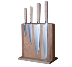 Bloc à couteaux magnétique en chêne Hazaki