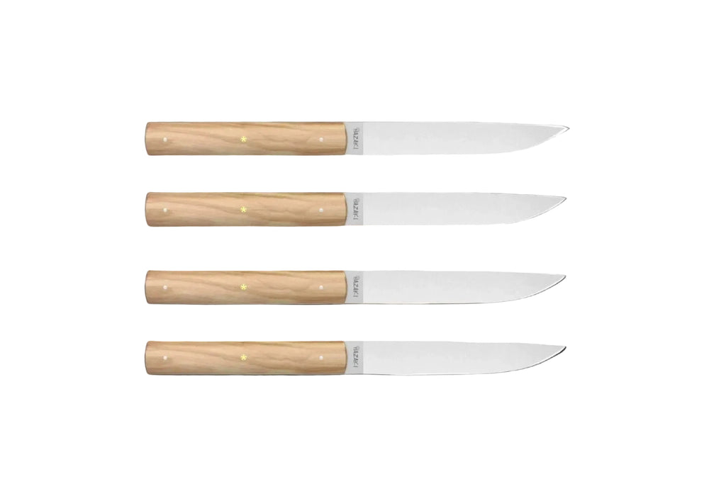 Hazaki Olive Wood Steak Set (4x)