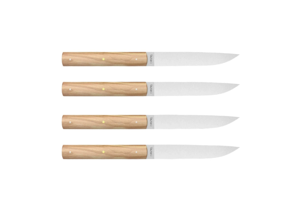 Hazaki Olive Wood Steak Set (4x) - Kakushin