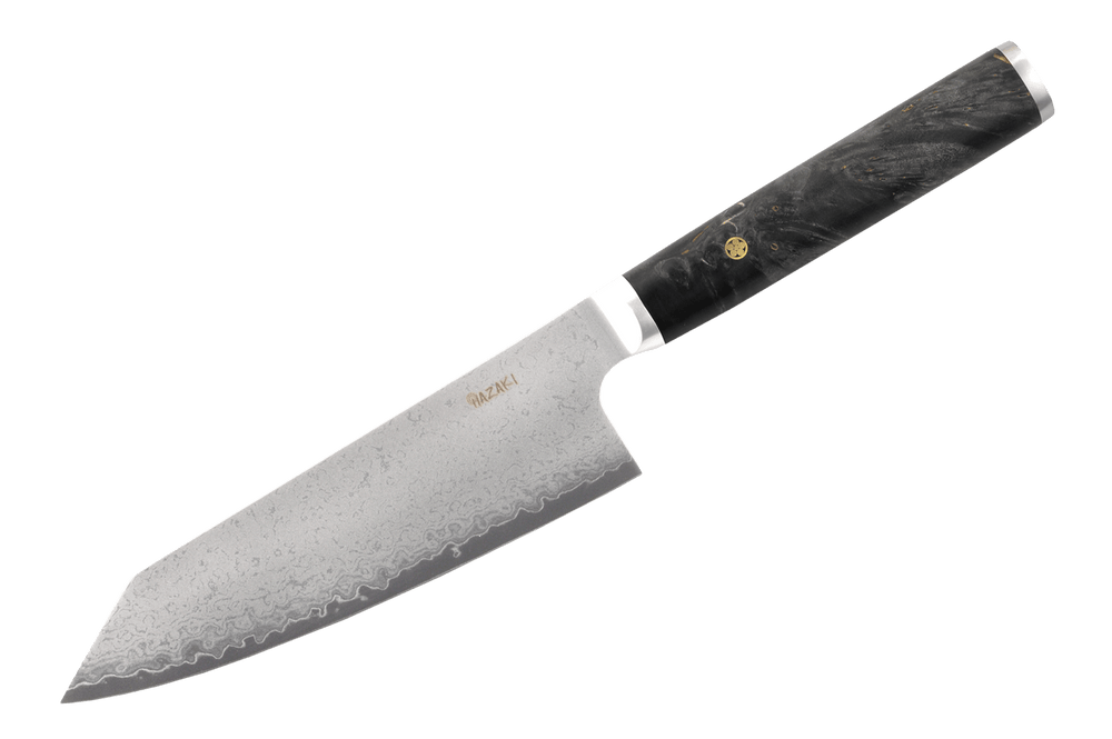 Hazaki Pro Érable Burl Santoku 165mm