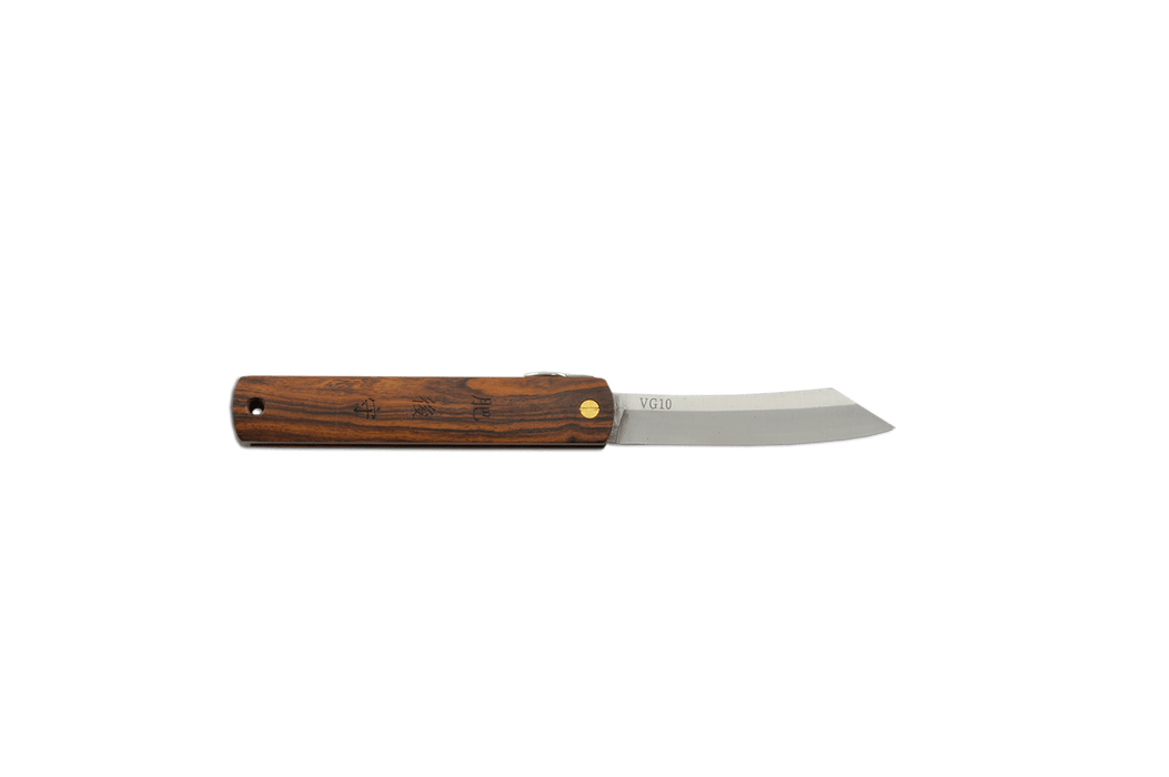 Higonokami Iron Wood Pocket Knife 70mm - Kakushin