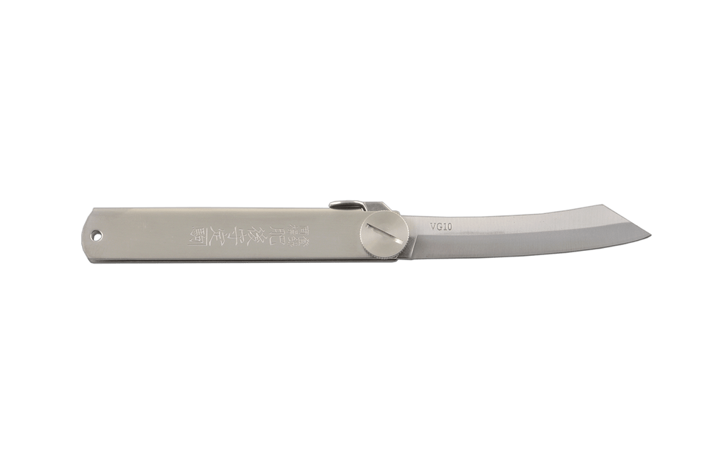 Couteau de poche Higonokami VG10 avec bouton de serrage