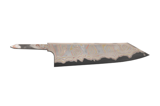 Irodori Ao2 Kurozome Rainbow Damascus Kiritsuke 210mm (Blade Only) - Kakushin