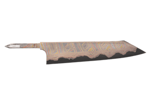 Irodori Ao2 Kurozome Rainbow Damascus Kiritsuke 240mm (Blade Only)