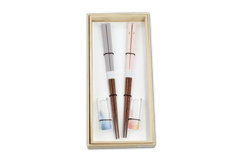 Japanese Duo Glass Rest Chopsticks (Pair)
