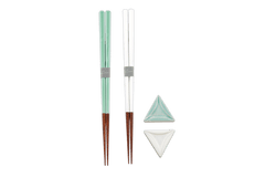 Japanese His & Hers Porcelain Rest Chopsticks (Pair)