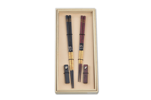 Japanese His & Hers Shell Rest Chopsticks (Pair)