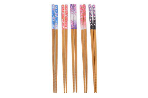 Japanese Irodori Chopsticks (5-Pack)