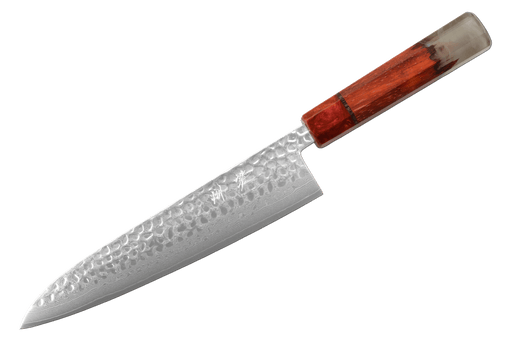 Kagami Custom Smoked Epoxy Paddock Gyuto 210mm - Kakushin