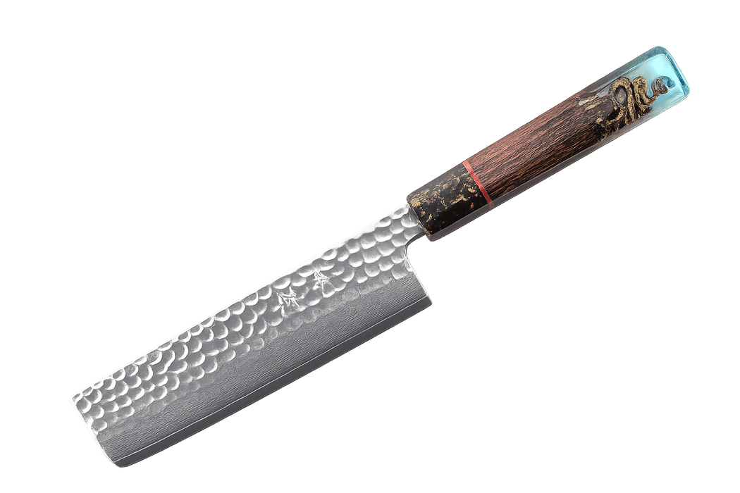 Kagami Custom Snake Nakiri 165mm - Kakushin