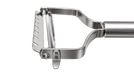 KAI Horizontal Wide Stainless Steel Peeler — 80 mm - Kakushin