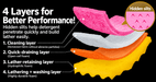 Kitchen Sponge Antibacterial 4-layers - Kakushin
