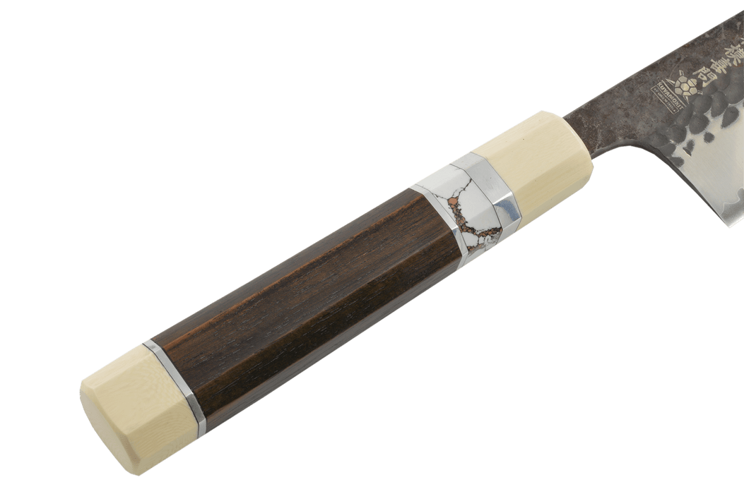 Kuyamokit VG10 Kurouchi Custom Gyuto 200mm - Kakushin